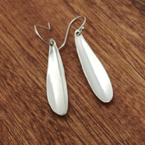 Oyster Spoon Bowl Earrings – Sterling Silver