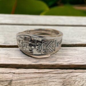 Chicago souvenir spoon ring - sterling silver
