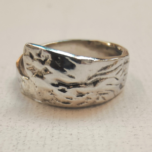 Mexican Sterling Silver Spoon Ring | Vintage Hallmarked Size J