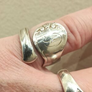 Vintage Sterling Silver Spoon Ring – Towle French Provincial Pattern | Silver Rose Jewellery