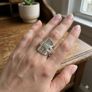 1939 Royal Danish Spoon Ring | International Sterling Silver