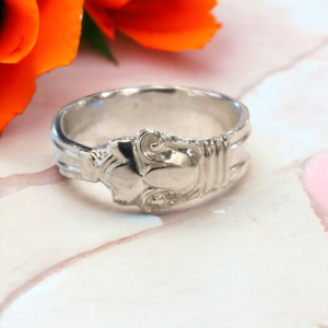 Manchester Sterling Copenhagen Pattern Sterling Silver Ring – Handcrafted Vintage Jewellery | Silver Rose Jewellery