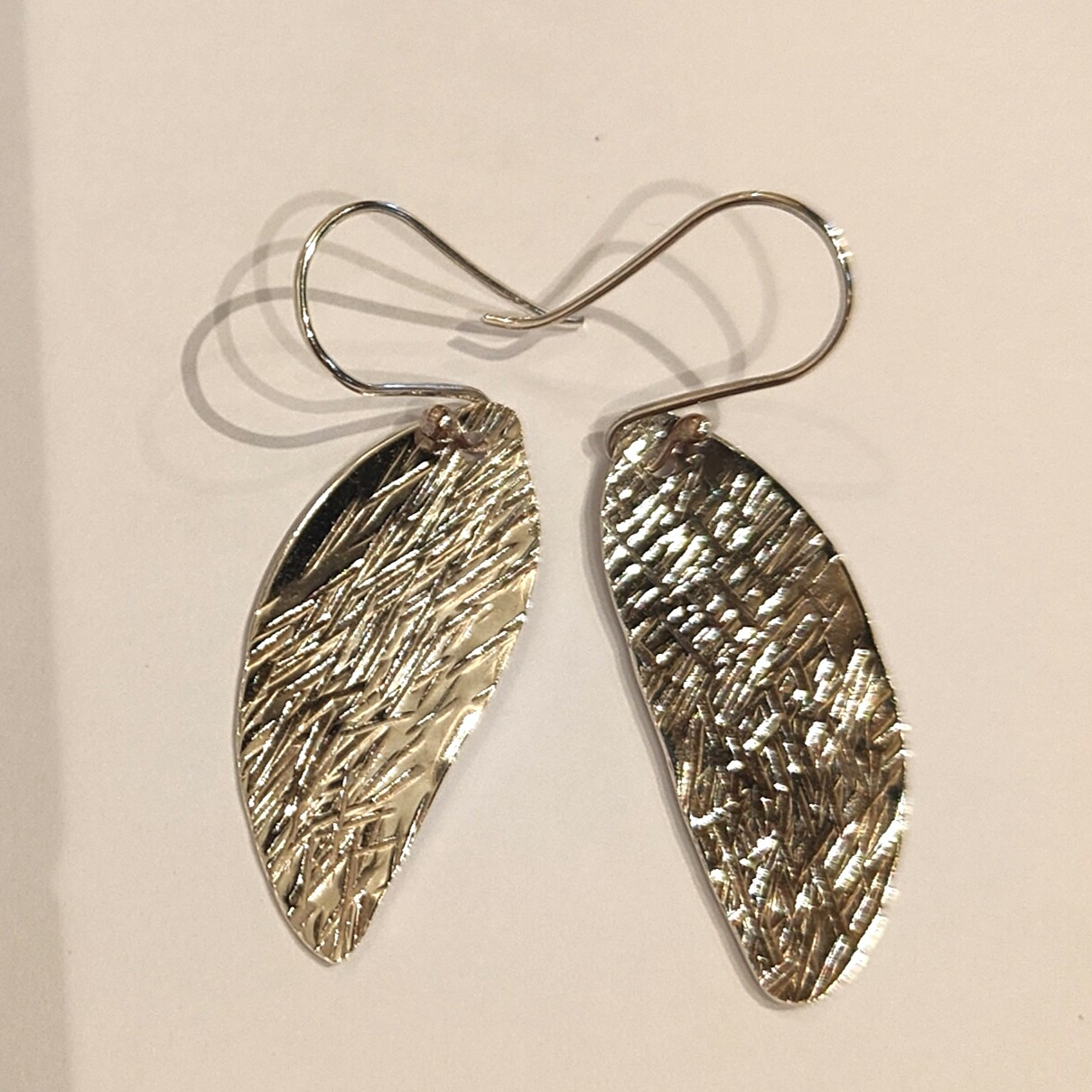 Woodland Texture Sterling Silver Earrings - Image 2