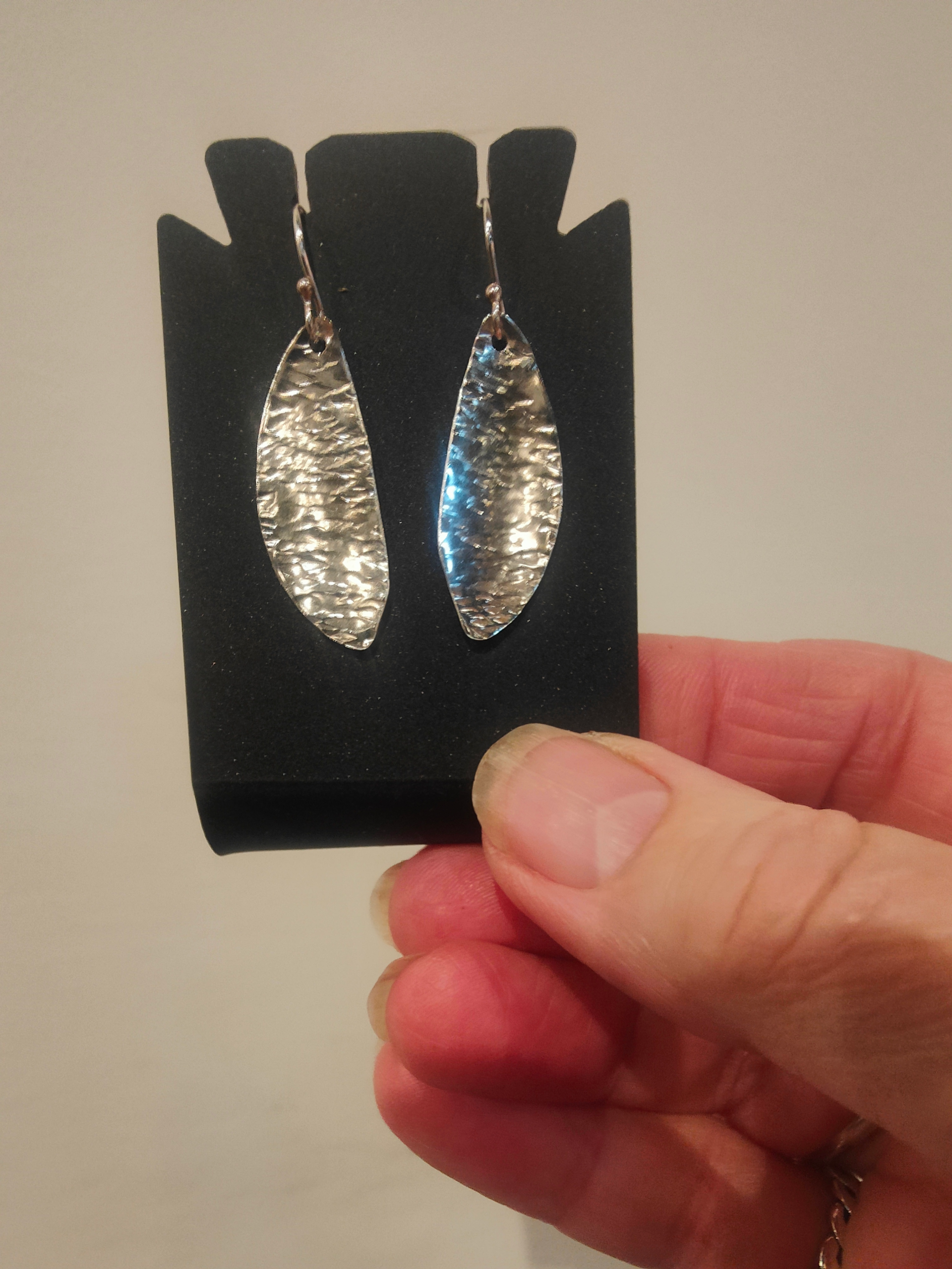 Riverstone Sterling Silver Earrings - Image 2
